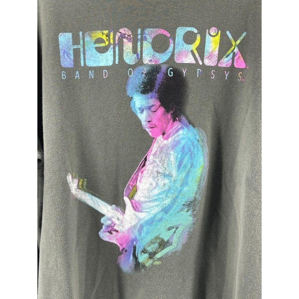 Hendrix Women's Gray 2 Sided Graphic Rock N Roll 1970 Tour Sweatshirt Size XXL - Picture 3 of 10